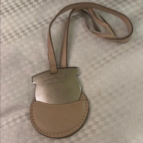 Salvatore Ferragamo Tan Leather Strap with Silver Accent - Picture 1 of 5